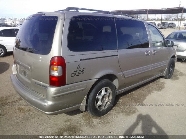 1GHDX13E7YD232359 - 2000 OLDSMOBILE SILHOUETTE LUXURY GOLD photo 4