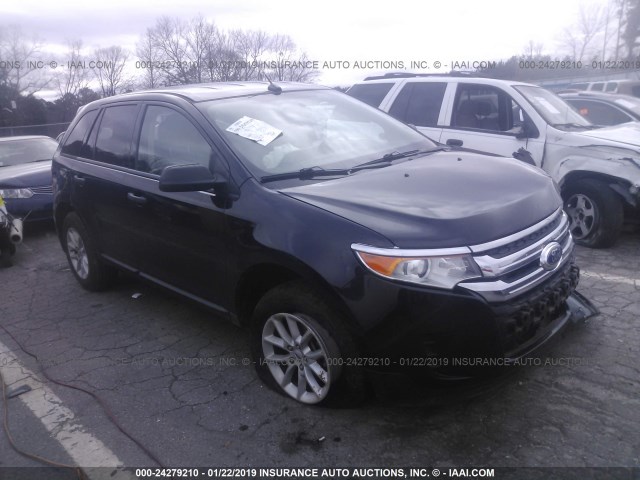 2FMDK3GC6DBC60898 - 2013 FORD EDGE SE BLACK photo 1