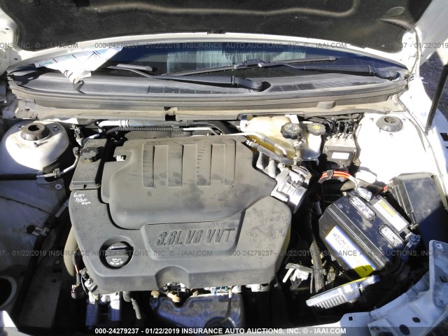 1G1ZG5E74CF272342 - 2012 CHEVROLET MALIBU LTZ WHITE photo 10