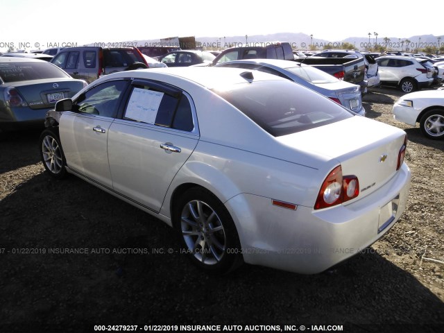 1G1ZG5E74CF272342 - 2012 CHEVROLET MALIBU LTZ WHITE photo 3