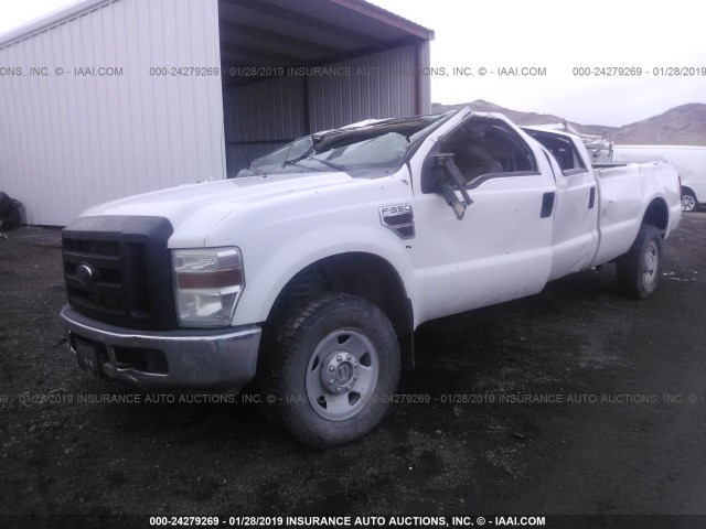 1FTSW31R88EA97128 - 2008 FORD F350 SRW SUPER DUTY WHITE photo 2