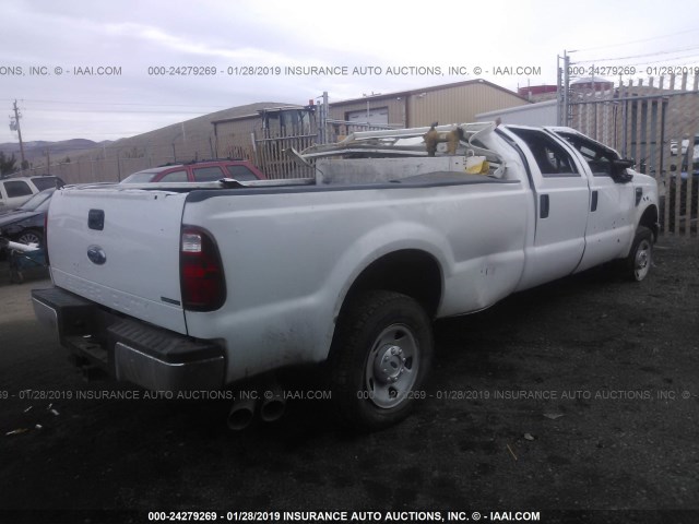 1FTSW31R88EA97128 - 2008 FORD F350 SRW SUPER DUTY WHITE photo 4