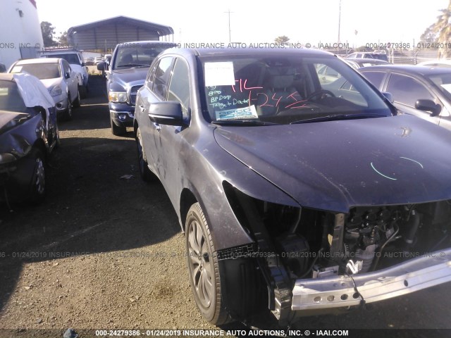 5FRYD4H65GB010038 - 2016 ACURA MDX TECHNOLOGY GRAY photo 1