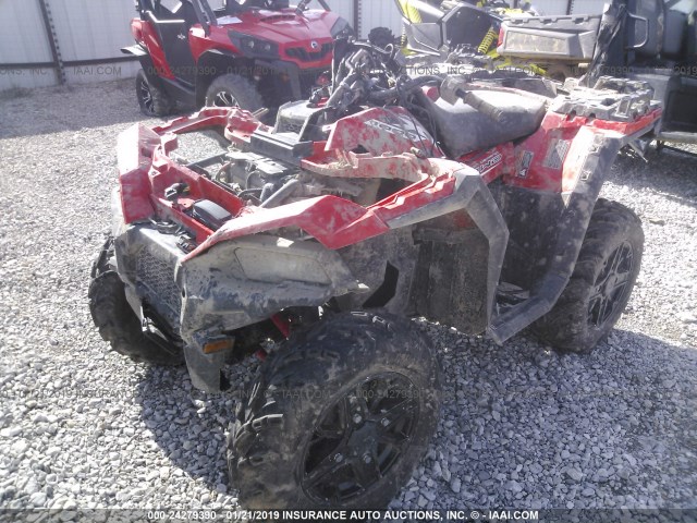 4XASXE952JB309708 - 2018 POLARIS SPORTSMAN XP 1000 RED photo 2