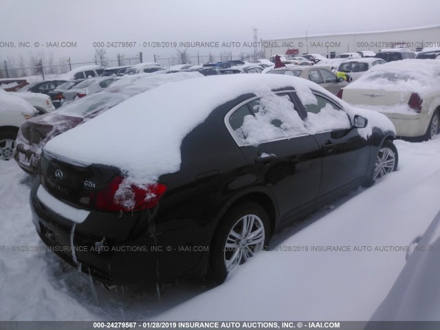 JN1DV6AR9BM653606 - 2011 INFINITI G25 BLACK photo 4