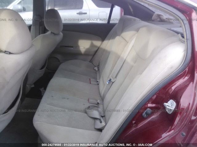 1N4AL11D26N328427 - 2006 NISSAN ALTIMA S/SL RED photo 8