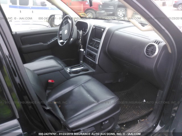 4M2EN4J83AUJ02089 - 2010 MERCURY MOUNTAINEER PREMIER BLACK photo 5