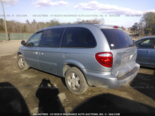 2D8GP44L16R696809 - 2006 DODGE GRAND CARAVAN SXT Light Blue photo 3