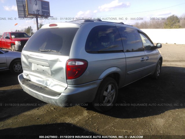 2D8GP44L16R696809 - 2006 DODGE GRAND CARAVAN SXT Light Blue photo 4