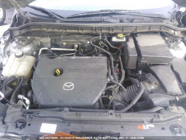 JM1BL1SF5A1207857 - 2010 MAZDA 3 I GRAY photo 10