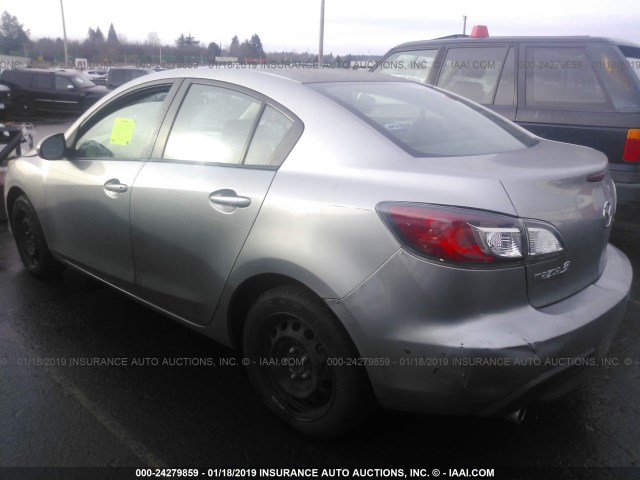 JM1BL1SF5A1207857 - 2010 MAZDA 3 I GRAY photo 3