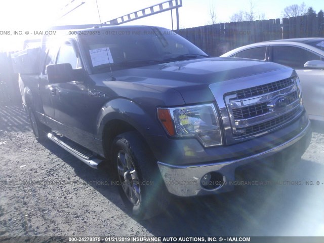 1FTEX1CM9DFB15611 - 2013 FORD F150 SUPER CAB SILVER photo 1