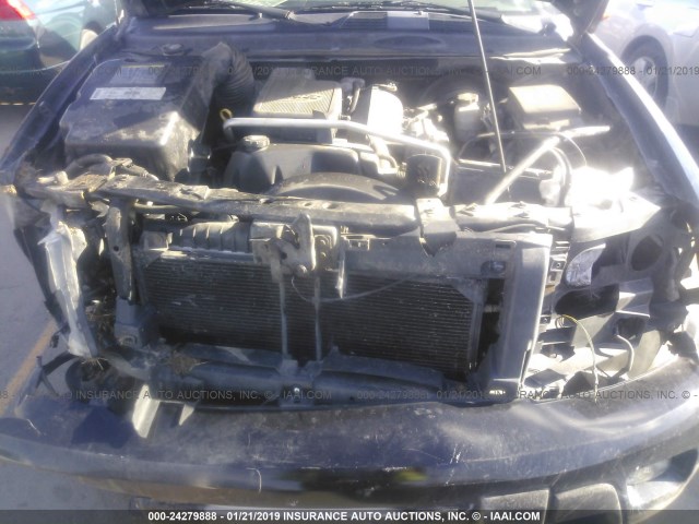1GNDS13S132251527 - 2003 CHEVROLET TRAILBLAZER  BLACK photo 10