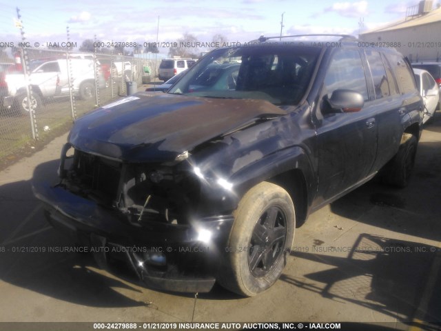 1GNDS13S132251527 - 2003 CHEVROLET TRAILBLAZER  BLACK photo 2