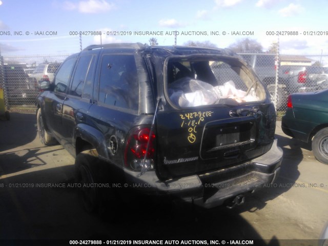 1GNDS13S132251527 - 2003 CHEVROLET TRAILBLAZER  BLACK photo 3