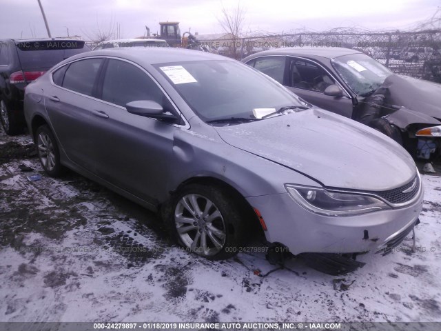 1C3CCCAB2FN658280 - 2015 CHRYSLER 200 LIMITED SILVER photo 1