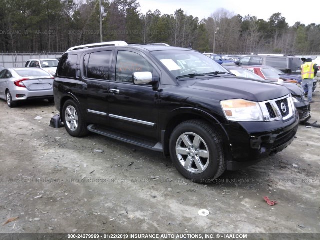 5N1BA0NF1BN610672 - 2011 NISSAN ARMADA PLATINUM BLACK photo 1