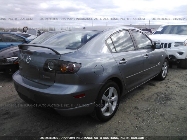 JM1BK323751227568 - 2005 MAZDA 3 S SILVER photo 4