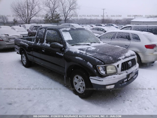 5TEVL52N52Z125050 - 2002 TOYOTA TACOMA XTRACAB BLACK photo 1