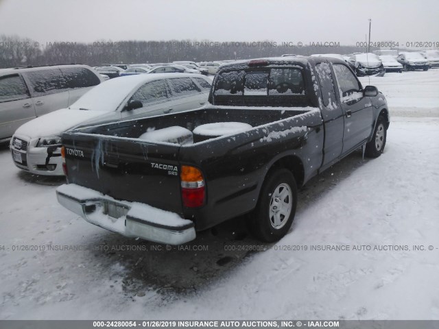 5TEVL52N52Z125050 - 2002 TOYOTA TACOMA XTRACAB BLACK photo 4