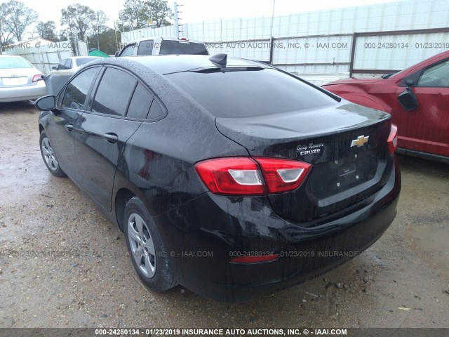 1G1BC5SM8J7125133 - 2018 CHEVROLET CRUZE LS BLACK photo 3