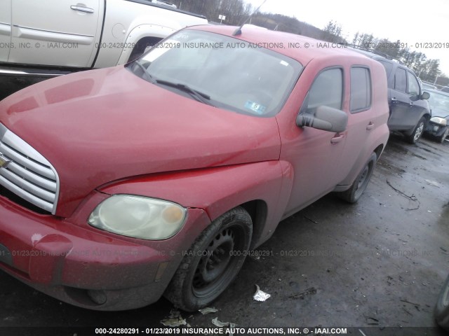 3GNCA13B09S533234 - 2009 CHEVROLET HHR LS Rojo foto 2