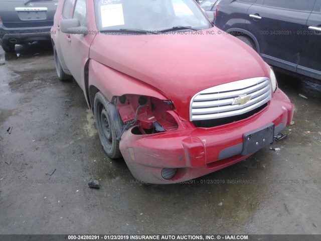 3GNCA13B09S533234 - 2009 CHEVROLET HHR LS Rojo foto 6