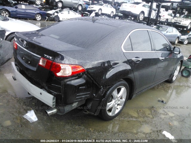 JH4CU2F65CC000943 - 2012 ACURA TSX TECH BLACK photo 4