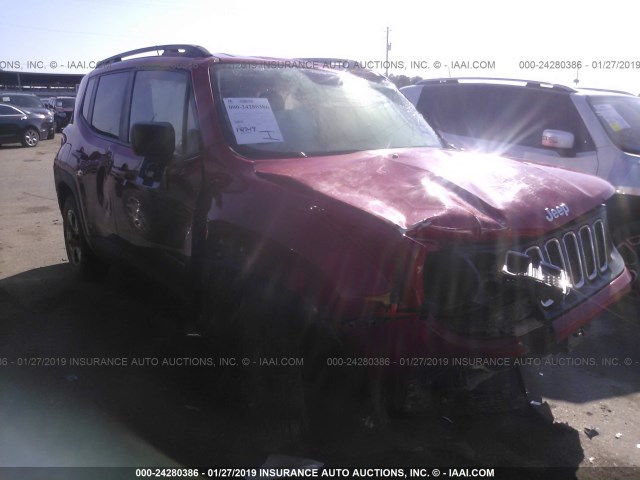 ZACCJAAB6HPF17373 - 2017 JEEP RENEGADE SPORT Կարմիր լուսանկար 1