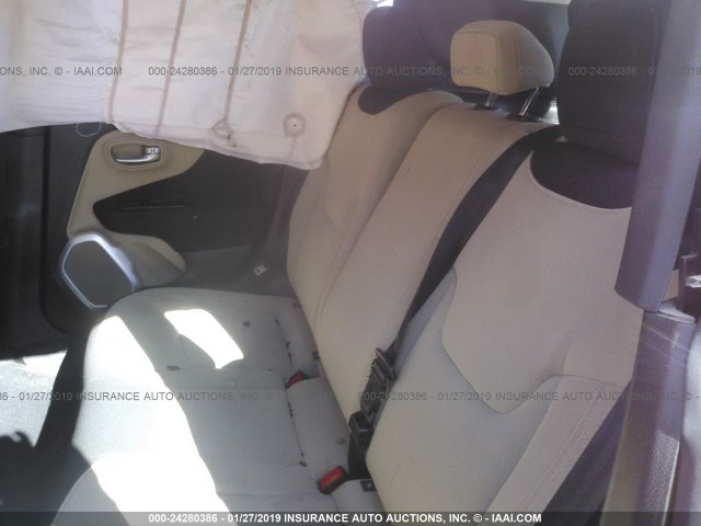 ZACCJAAB6HPF17373 - 2017 JEEP RENEGADE SPORT Կարմիր լուսանկար 8