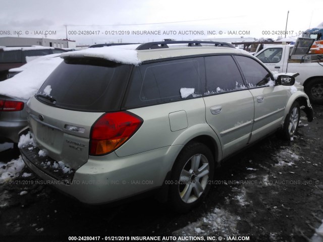 4S4BP68C454358154 - 2005 SUBARU LEGACY OUTBACK 2.5 XT GOLD photo 4