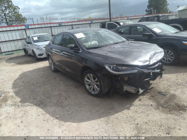 1C3CCCAB9GN164130 - 2016 CHRYSLER 200 LIMITED GRAY photo 1