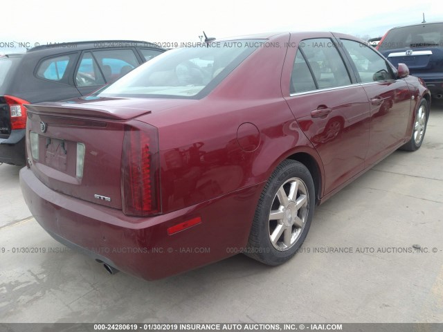 1G6DW677X50206457 - 2005 CADILLAC STS RED photo 4