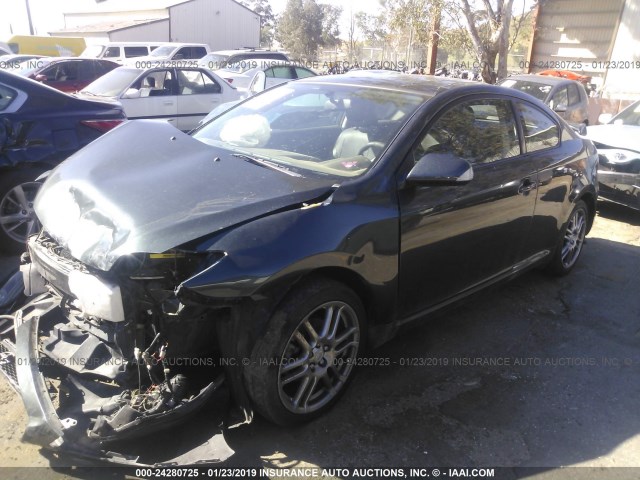 JTKDE167560084959 - 2006 TOYOTA SCION TC GREEN photo 2