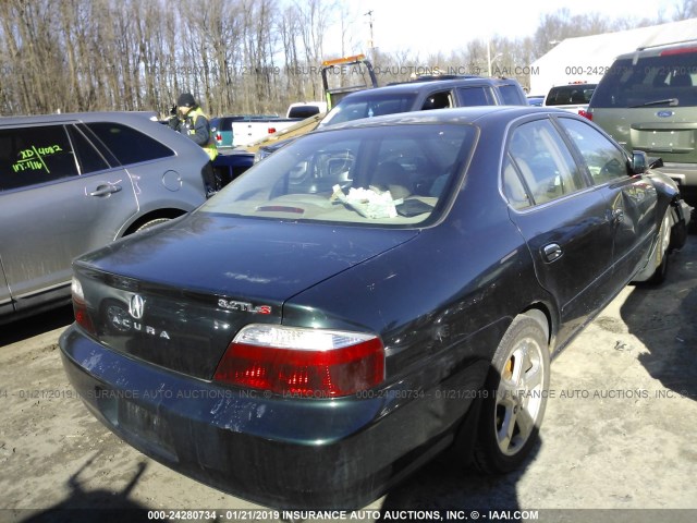 19UUA56832A007676 - 2002 ACURA 3.2TL TYPE-S GREEN photo 4