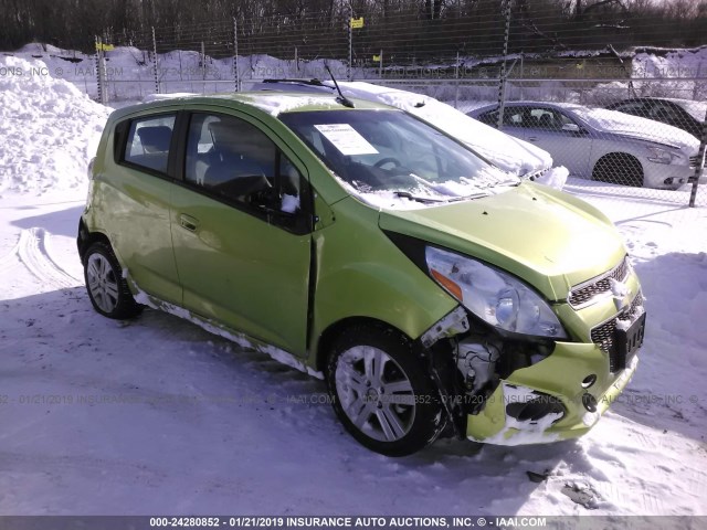 KL8CB6S9XDC558523 - 2013 CHEVROLET SPARK LS GREEN photo 1