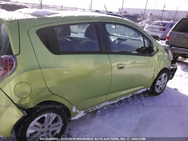 KL8CB6S9XDC558523 - 2013 CHEVROLET SPARK LS GREEN photo 6