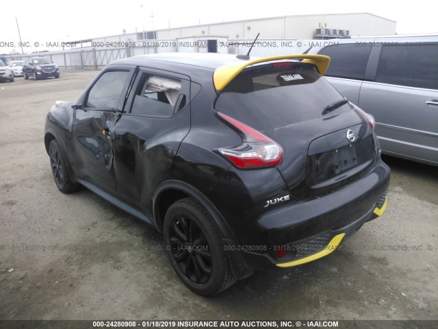 JN8AF5MRXGT604760 - 2016 NISSAN JUKE S/SV/SL/NISMO BLACK photo 3