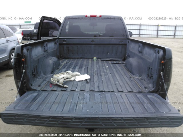 1GCEC14C37Z552640 - 2007 CHEVROLET SILVERADO C1500 BLACK photo 8