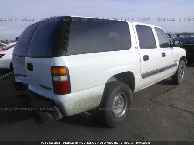 3GNGC26U9YG180055 - 2000 CHEVROLET SUBURBAN C2500 WHITE photo 4