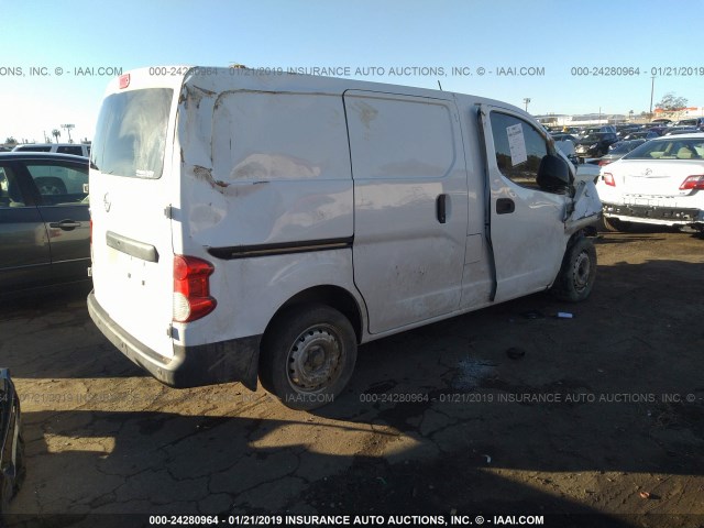 3N6CM0KN3FK700927 - 2015 NISSAN NV200 2.5S/2.5SV WHITE photo 4