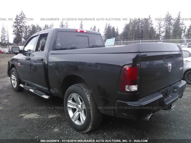 1C6RR7HT5ES143274 - 2014 RAM 1500 SPORT BLACK photo 3