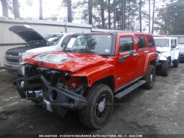 5GTEN13L798121554 - 2009 HUMMER H3 ALPHA RED photo 2