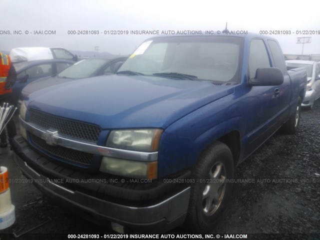 2GCEC19T231238960 - 2003 CHEVROLET SILVERADO C1500 BLUE photo 2