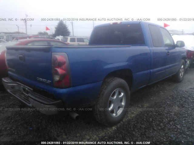 2GCEC19T231238960 - 2003 CHEVROLET SILVERADO C1500 BLUE photo 4