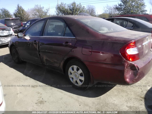4T1BE32KX4U311987 - 2004 TOYOTA CAMRY LE/XLE/SE MAROON photo 3
