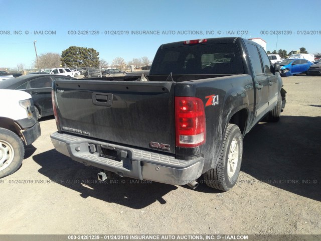 3GTEK23M89G149310 - 2009 GMC SIERRA K1500 SLE BLACK photo 4