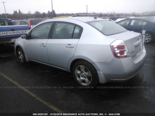 3N1AB61E68L677552 - 2008 NISSAN SENTRA 2.0/2.0S/2.0SL SILVER photo 3