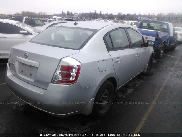 3N1AB61E68L677552 - 2008 NISSAN SENTRA 2.0/2.0S/2.0SL SILVER photo 4