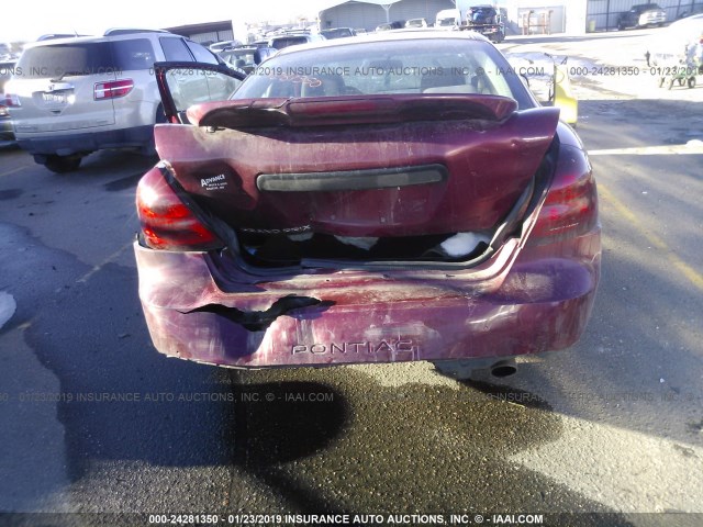 2G2WP522251128161 - 2005 PONTIAC GRAND PRIX RED photo 6